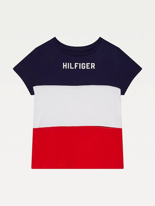 Djevojčice Tommy Hilfiger Adaptive Colour-Blocked Majice Šarena | TH025OHW