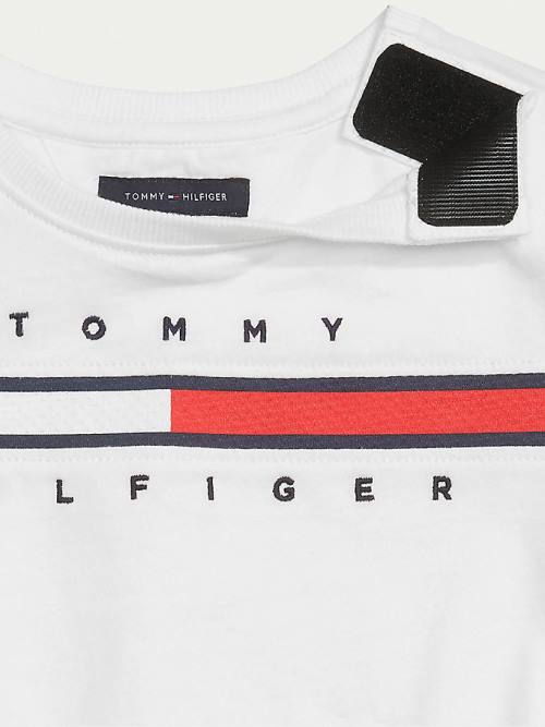 Djevojčice Tommy Hilfiger Adaptive Logo Pure Cotton Haljine Roza | TH254MFP