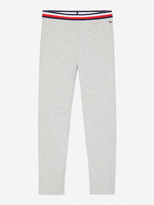 Djevojčice Tommy Hilfiger Adaptive Tommy Icons Essential Leggings Pantalone Siva | TH254FKL