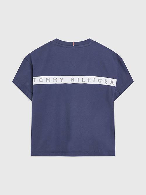 Djevojčice Tommy Hilfiger Back Logo Majice Plava | TH405ROA