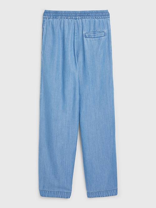 Djevojčice Tommy Hilfiger Chambray Pantalone Denim Plava | TH945WJZ