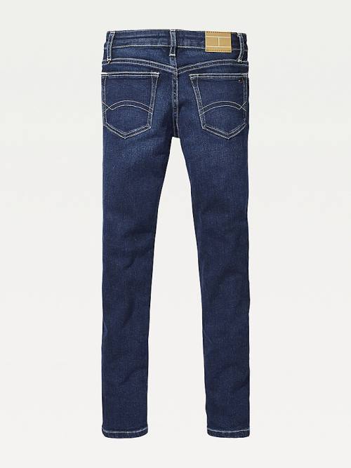 Djevojčice Tommy Hilfiger Dark Wash Skinny Farmerke Denim Plava | TH539PDF