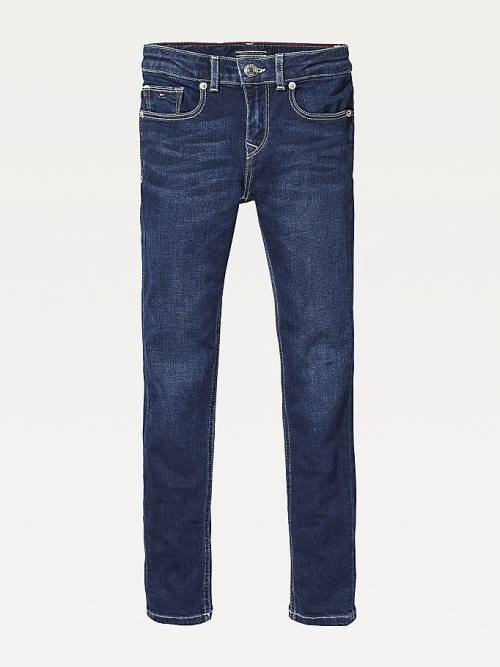 Djevojčice Tommy Hilfiger Dark Wash Skinny Farmerke Denim Plava | TH539PDF