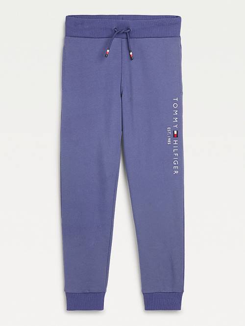 Djevojčice Tommy Hilfiger Essential Logo Joggers Pantalone Plava | TH015MOC