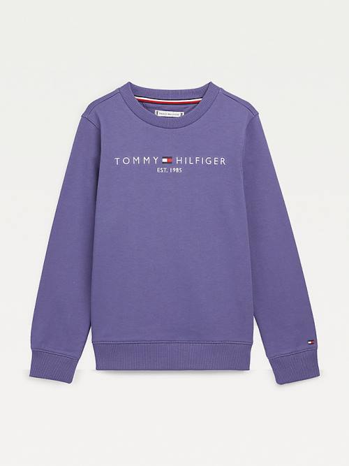 Djevojčice Tommy Hilfiger Essential Logo Duksevi Plava | TH247OFI