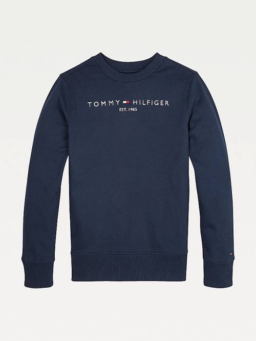 Djevojčice Tommy Hilfiger Essential Logo Duksevi Plava | TH268GCP