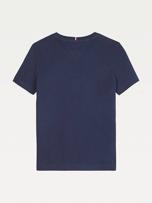 Djevojčice Tommy Hilfiger Essential Organic Cotton Logo Majice Plava | TH158MUX