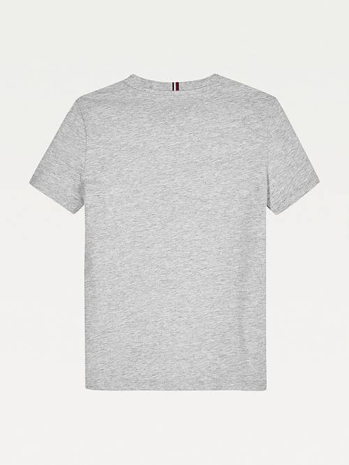 Djevojčice Tommy Hilfiger Essential Organic Cotton Logo Majice Siva | TH207UBI