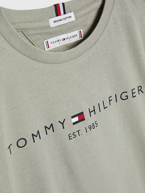 Djevojčice Tommy Hilfiger Essential Organic Cotton Majice Siva | TH648PFR