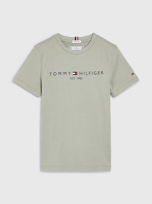 Djevojčice Tommy Hilfiger Essential Organic Cotton Majice Siva | TH648PFR