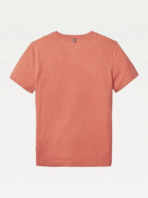 Djevojčice Tommy Hilfiger Essential Organic Cotton Majice Crveni | TH741GVQ