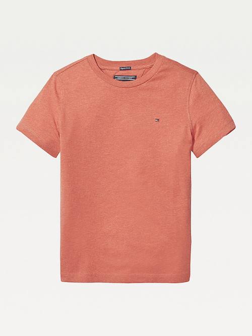 Djevojčice Tommy Hilfiger Essential Organic Cotton Majice Crveni | TH741GVQ