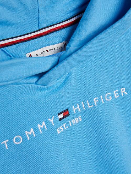 Djevojčice Tommy Hilfiger Essential Ruched Detailing Duks Hoodie Plava | TH056SHG