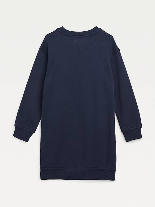 Djevojčice Tommy Hilfiger Essential Sweatshirt Haljine Plava | TH750VWP