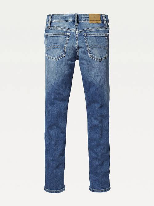 Djevojčice Tommy Hilfiger Faded Skinny Farmerke Denim Plava | TH063XBE