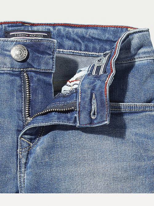 Djevojčice Tommy Hilfiger Faded Skinny Farmerke Denim Plava | TH063XBE