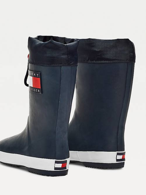 Djevojčice Tommy Hilfiger Flag Toggle Rain Čizme Plava | TH140TJP