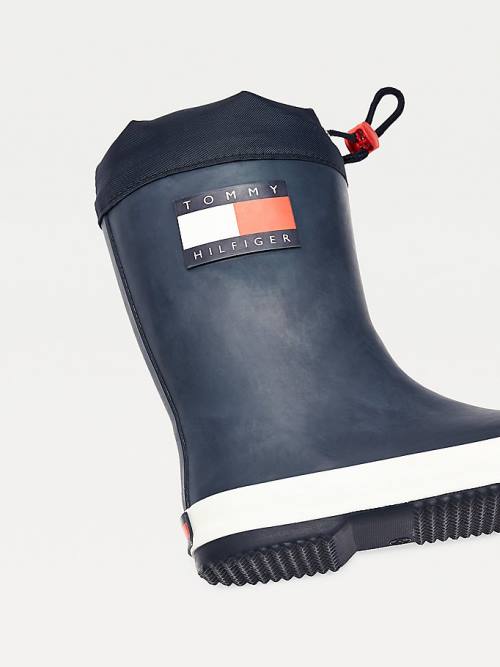 Djevojčice Tommy Hilfiger Flag Toggle Rain Čizme Plava | TH140TJP