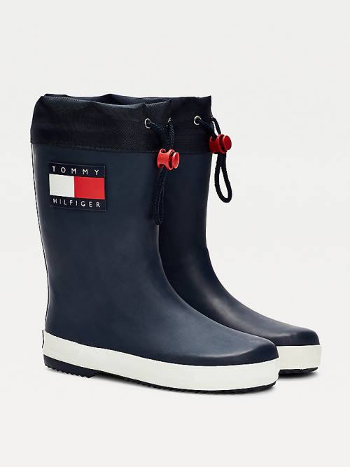 Djevojčice Tommy Hilfiger Flag Toggle Rain Čizme Plava | TH140TJP