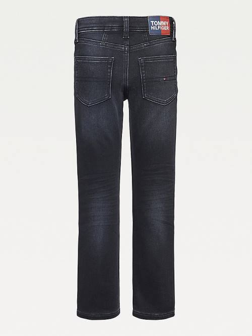 Djevojčice Tommy Hilfiger Harper Faded Black Farmerke Denim Plava | TH956GBF