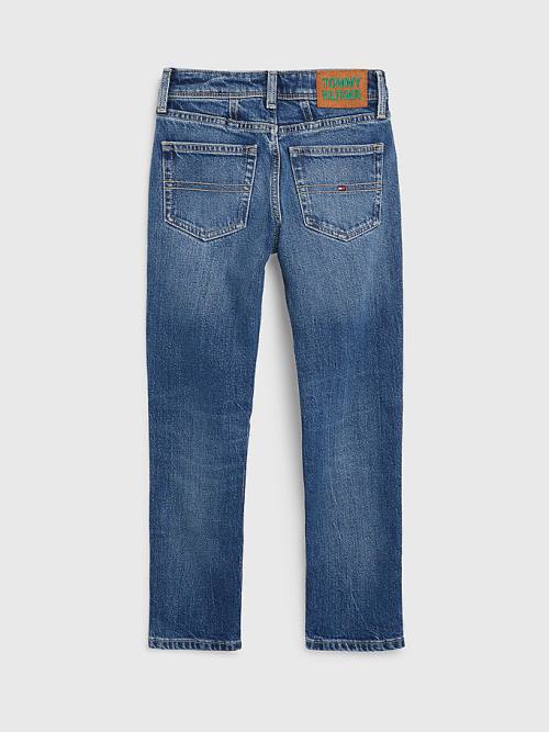 Djevojčice Tommy Hilfiger Harper Straight Faded Farmerke Denim Plava | TH601CQO