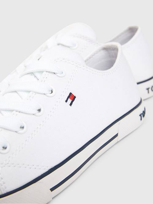 Djevojčice Tommy Hilfiger Low-Top Patike Bela | TH243HDP