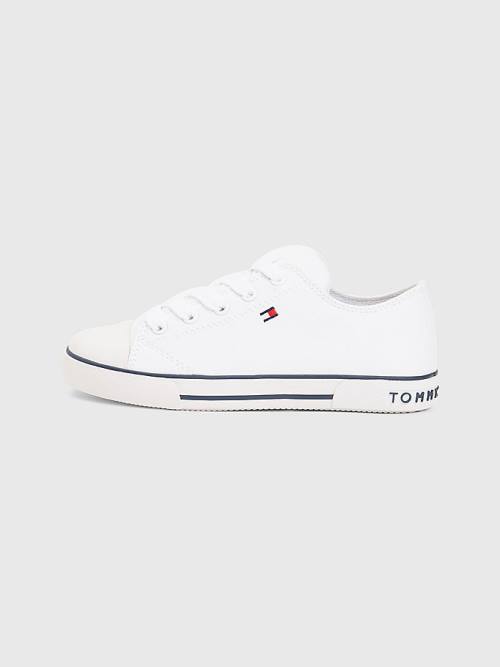 Djevojčice Tommy Hilfiger Low-Top Patike Bela | TH243HDP