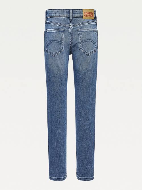 Djevojčice Tommy Hilfiger Nora Skinny Faded Farmerke Denim Plava | TH509AQW