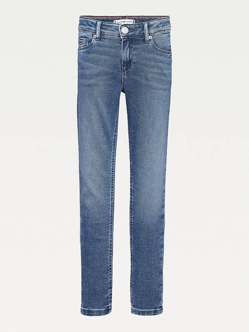 Djevojčice Tommy Hilfiger Nora Skinny Faded Farmerke Denim Plava | TH509AQW