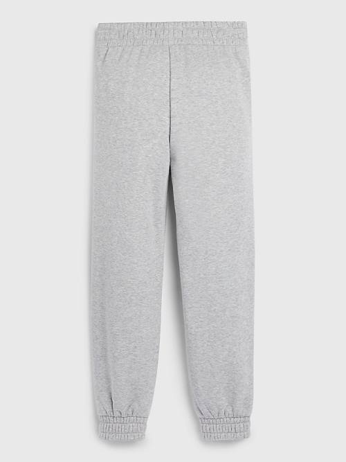 Djevojčice Tommy Hilfiger Organic Cotton Varsity Joggers Pantalone Siva | TH392PWE