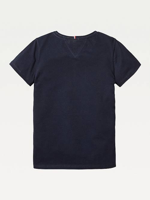 Djevojčice Tommy Hilfiger Organic Cotton Majice Plava | TH823FRL