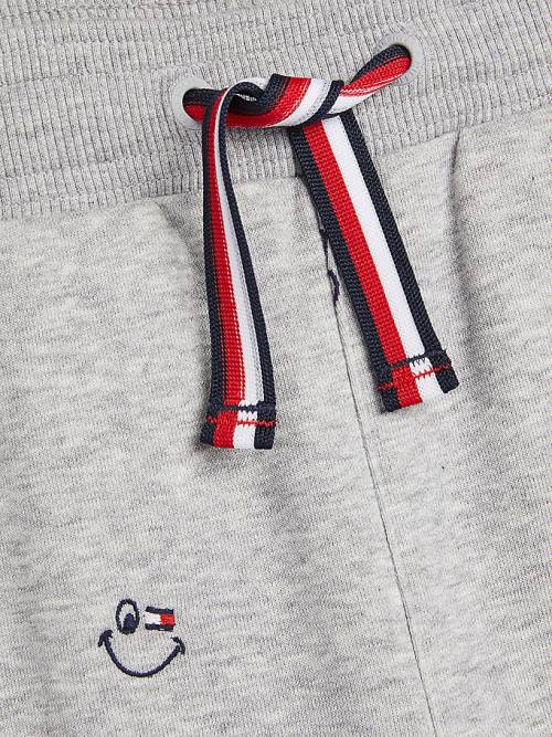 Djevojčice Tommy Hilfiger Recycled Embroidery Joggers Pantalone Siva | TH780YZR