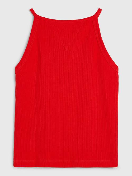 Djevojčice Tommy Hilfiger Rib-Knit Tank Top Majice Crveni | TH076PZU