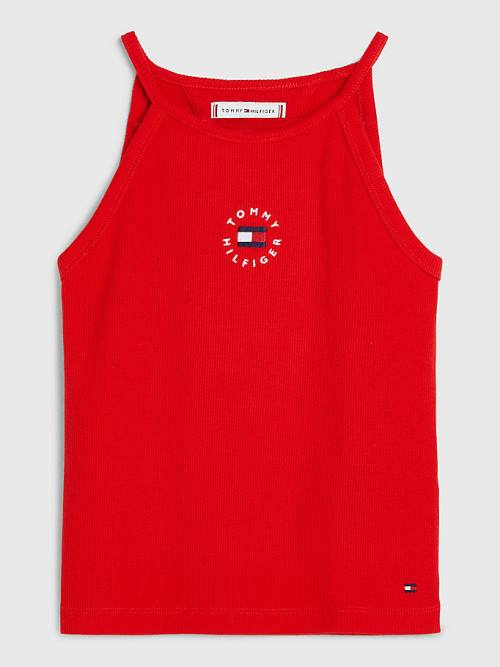 Djevojčice Tommy Hilfiger Rib-Knit Tank Top Majice Crveni | TH076PZU