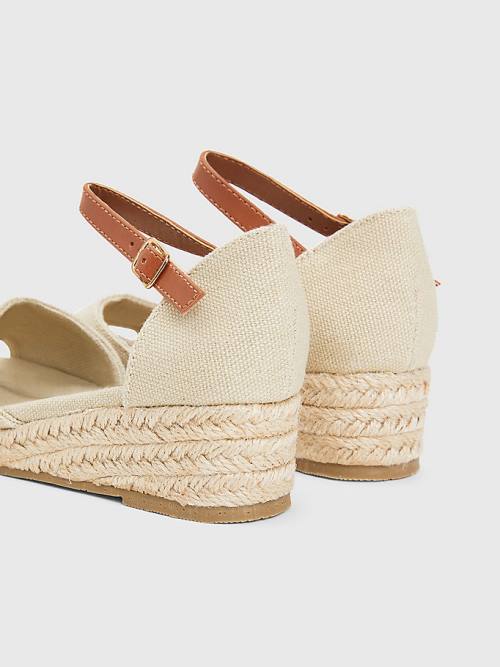 Djevojčice Tommy Hilfiger Rope Wedge Sandale Bež | TH927FSY