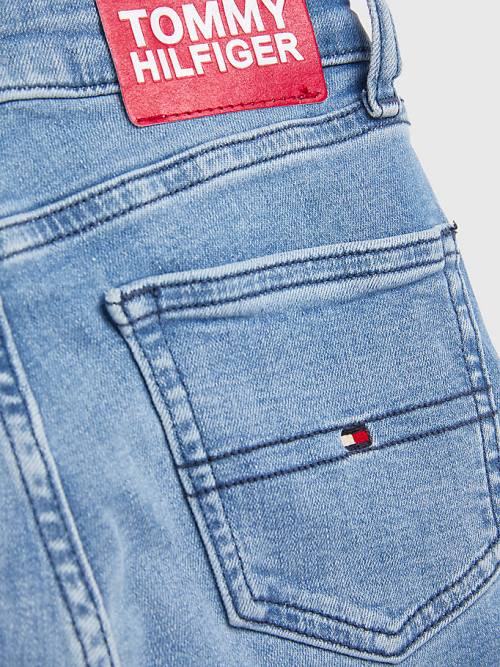 Djevojčice Tommy Hilfiger Sylvia Skinny Faded Farmerke Denim Plava | TH805AWS