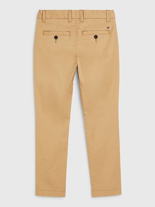 Dječake Tommy Hilfiger 1985 Essential Chinos Pantalone Kaki | TH697CMF