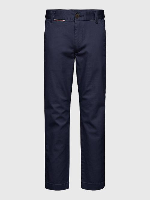 Dječake Tommy Hilfiger 1985 Essential Chinos Pantalone Plava | TH952HPG