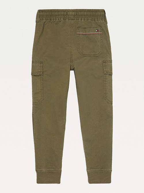 Dječake Tommy Hilfiger Adaptive Cargo Joggers Pantalone Zeleno | TH321MAV