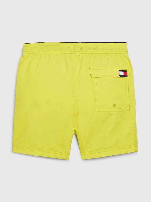 Dječake Tommy Hilfiger Colour-Blocked Mid Length Shorts Kupaći Kostimi Žuta | TH839TKN