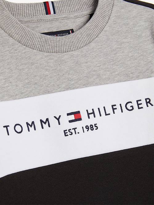 Dječake Tommy Hilfiger Essential Colour-Blocked Joggers Set Duksevi Crna | TH053QYK