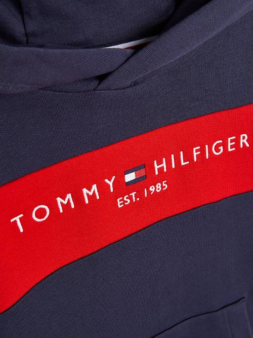 Dječake Tommy Hilfiger Essential Colour-Blocked And Shorts Set Duks Hoodie Plava | TH873QVA