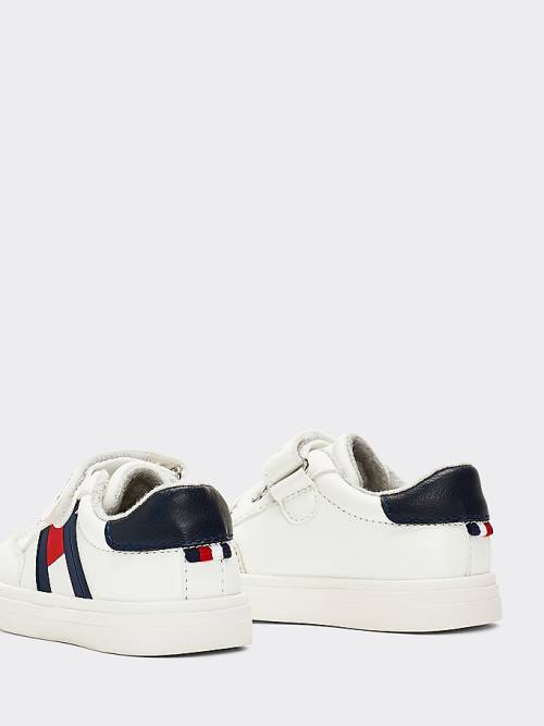 Dječake Tommy Hilfiger Flag Low-Top Patike Bela | TH039HKZ