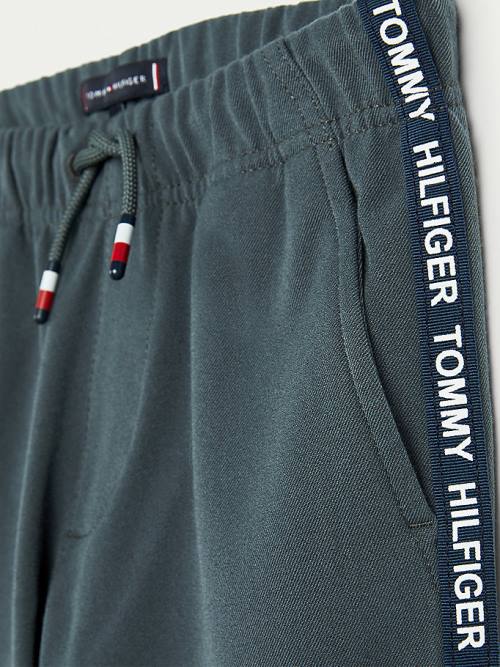 Dječake Tommy Hilfiger Logo Tape Drawstring Joggers Pantalone Zeleno | TH143SJY