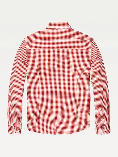 Dječake Tommy Hilfiger Long Sleeve Gingham Košulje Crveni | TH537LGT