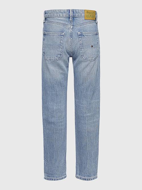 Dječake Tommy Hilfiger Modern Straight Heritage Farmerke Denim Plava | TH089RMN