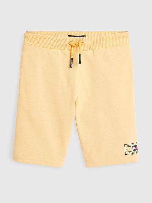 Dječake Tommy Hilfiger Natural Earth Dye Sweat Shorts Pantalone Žuta | TH720JRG