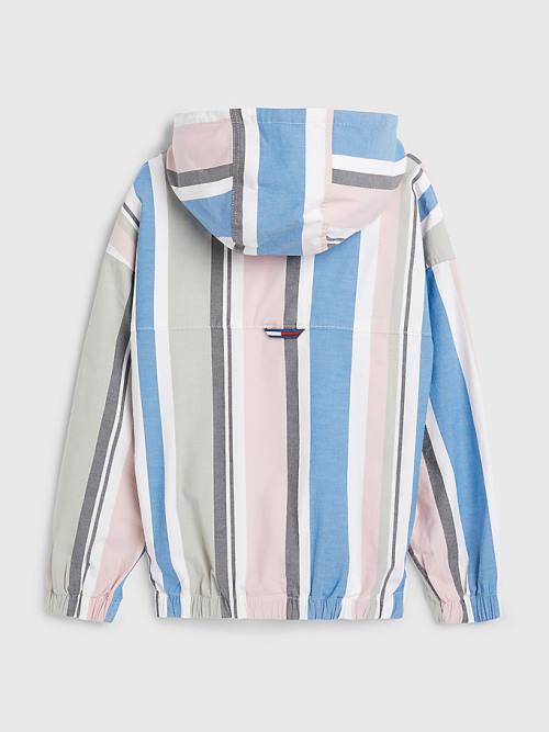 Dječake Tommy Hilfiger Pull-On Hooded Stripe Košulje Bela | TH975VSR