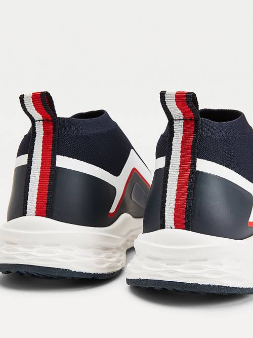 Dječake Tommy Hilfiger Pull-On Low-Top Sock Patike Plava | TH076RFJ