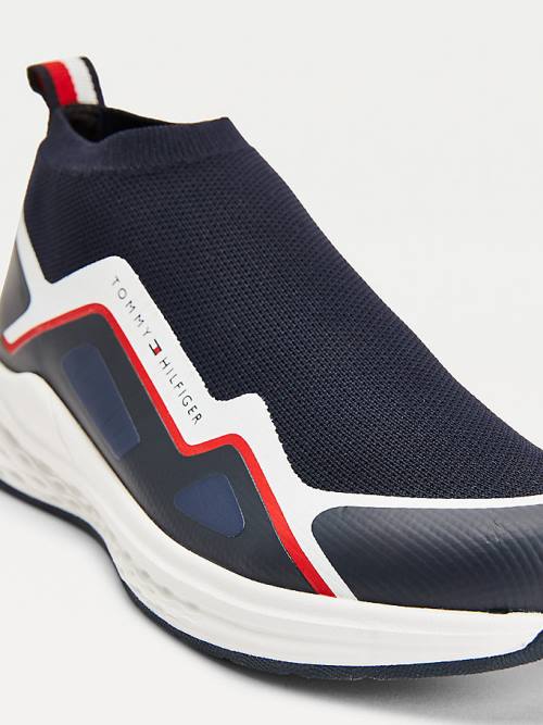 Dječake Tommy Hilfiger Pull-On Low-Top Sock Patike Plava | TH076RFJ